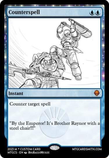 lf Counterspell Instan Counter target spell By the Emperor Its Brother Raynor with a steel chai MTGCARDSMITHCOM