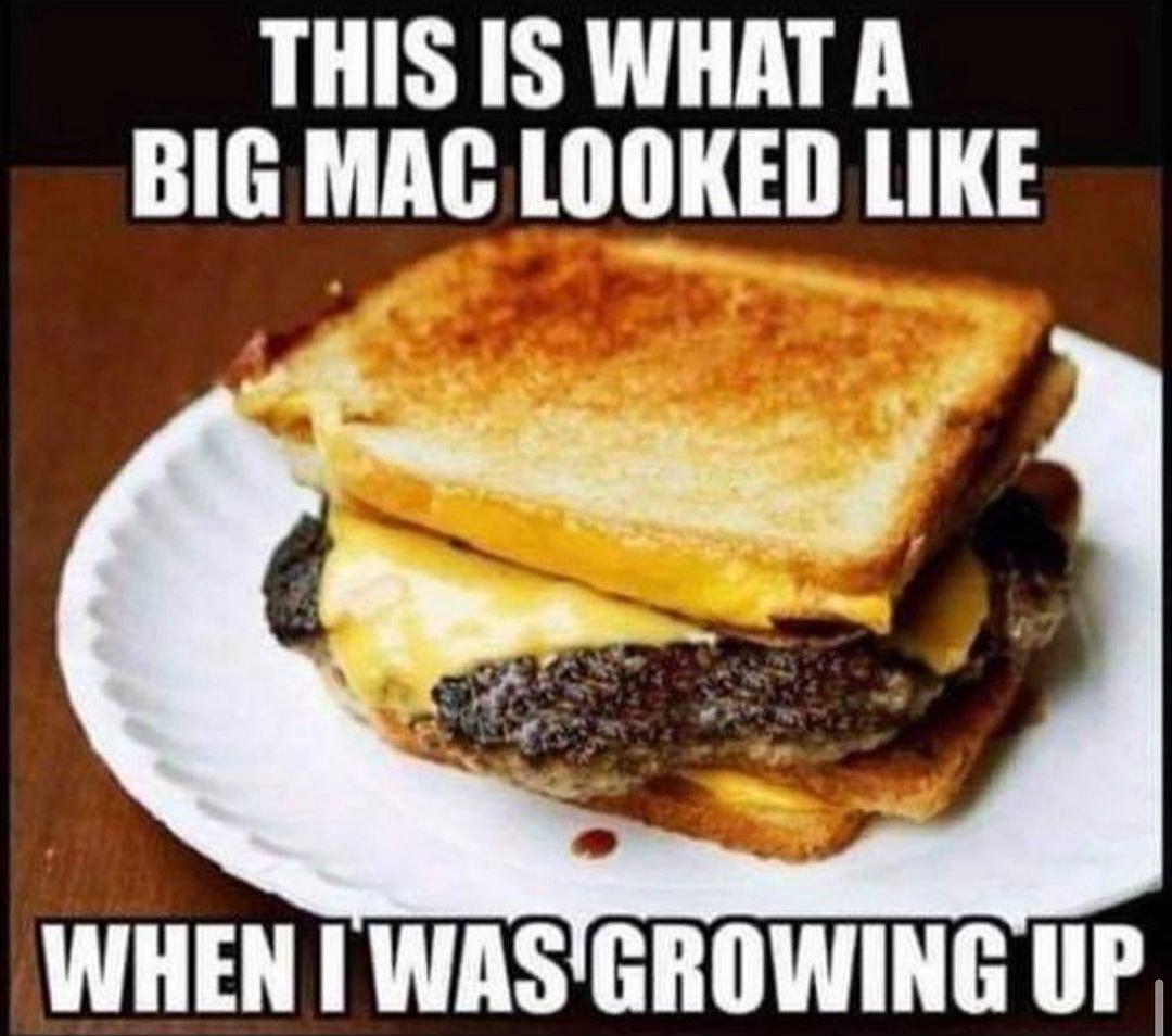 THIS IS WHAT A BIG MAC LOOKED LIKE