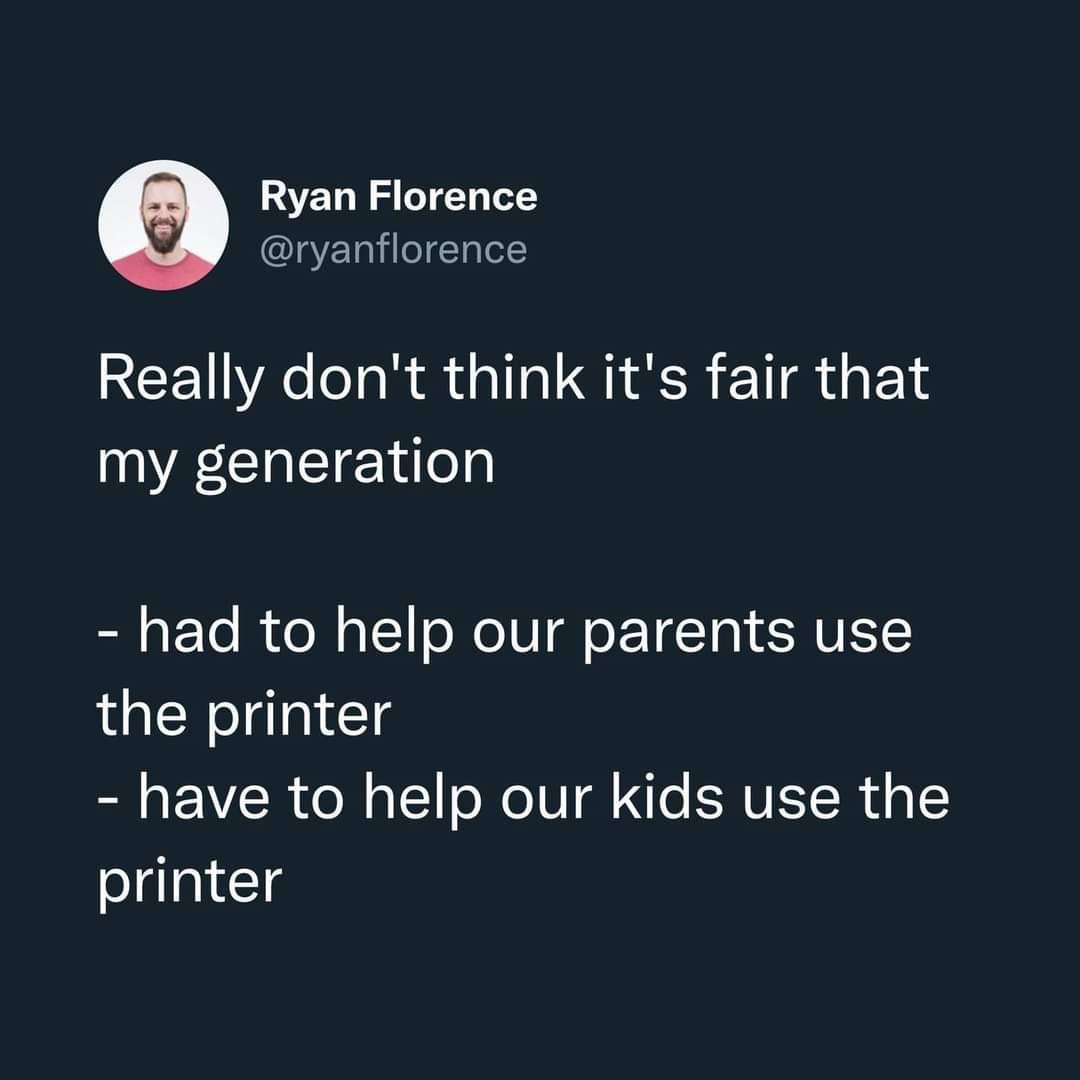 Ryan Florence ryanflorence Really dont think its fair that RCHETENeN had to help our parents use the printer have to help our kids use the printer