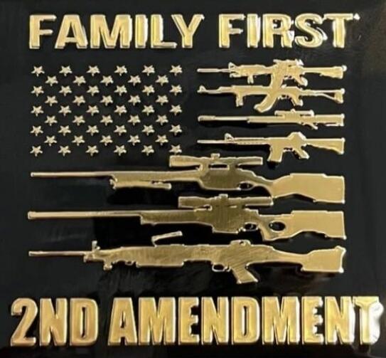 FAMILY FIRST
[images of rifles forming a flag]
2ND AMENDMENT