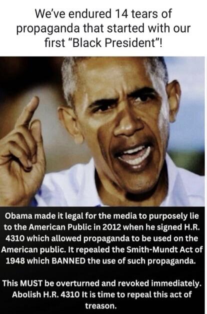 We've endured 14 years of propaganda that started with our first 