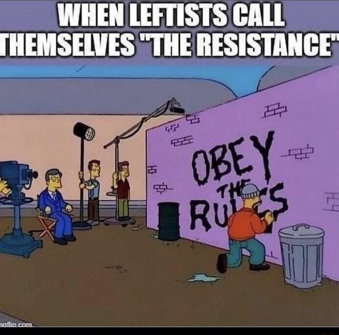 WHEN LEFTISTS CALL HEMSELVES THE RESISTANCE