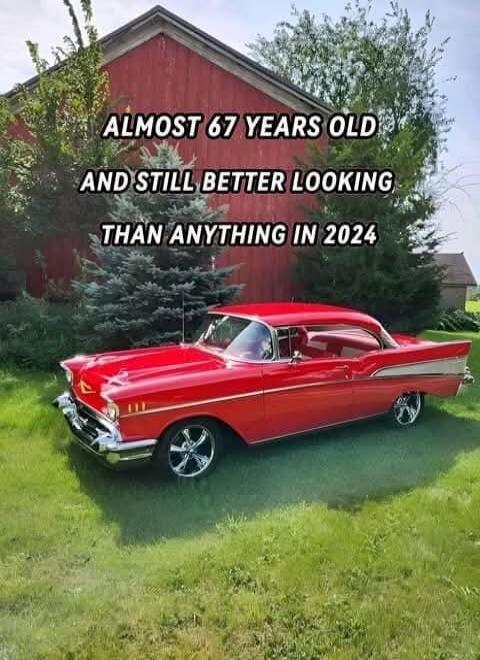 ALMOST 67 YEARS OLD AND STILL BETTER LOOKING THAN ANYTHING IN 2024
