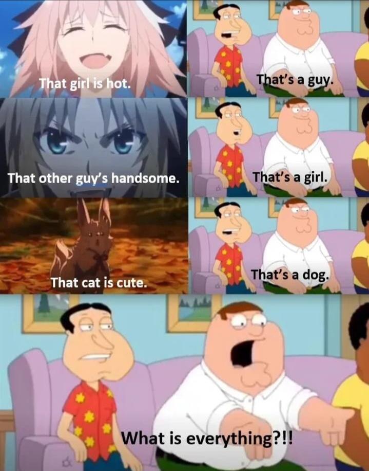 Thats a girl has a dog i L r Ihat is everything B S WP A