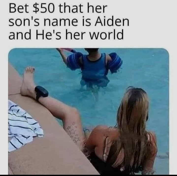 cyunvMo r Bet 50 that her sons name is Aiden and Hes her world 66 comments EEEENER T IEE TR TS CF crippling degree GayCumrat