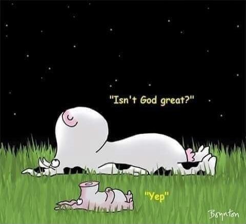 Isn't God great?
Yep