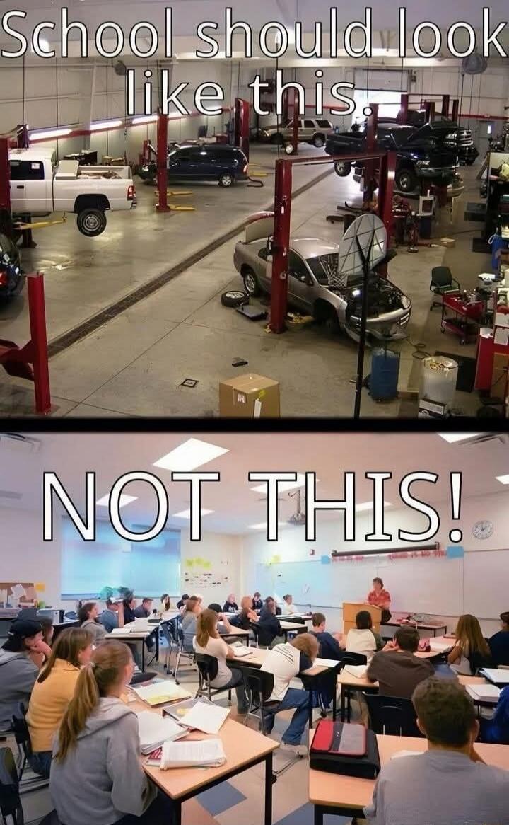 School should look like this
NOT THIS!