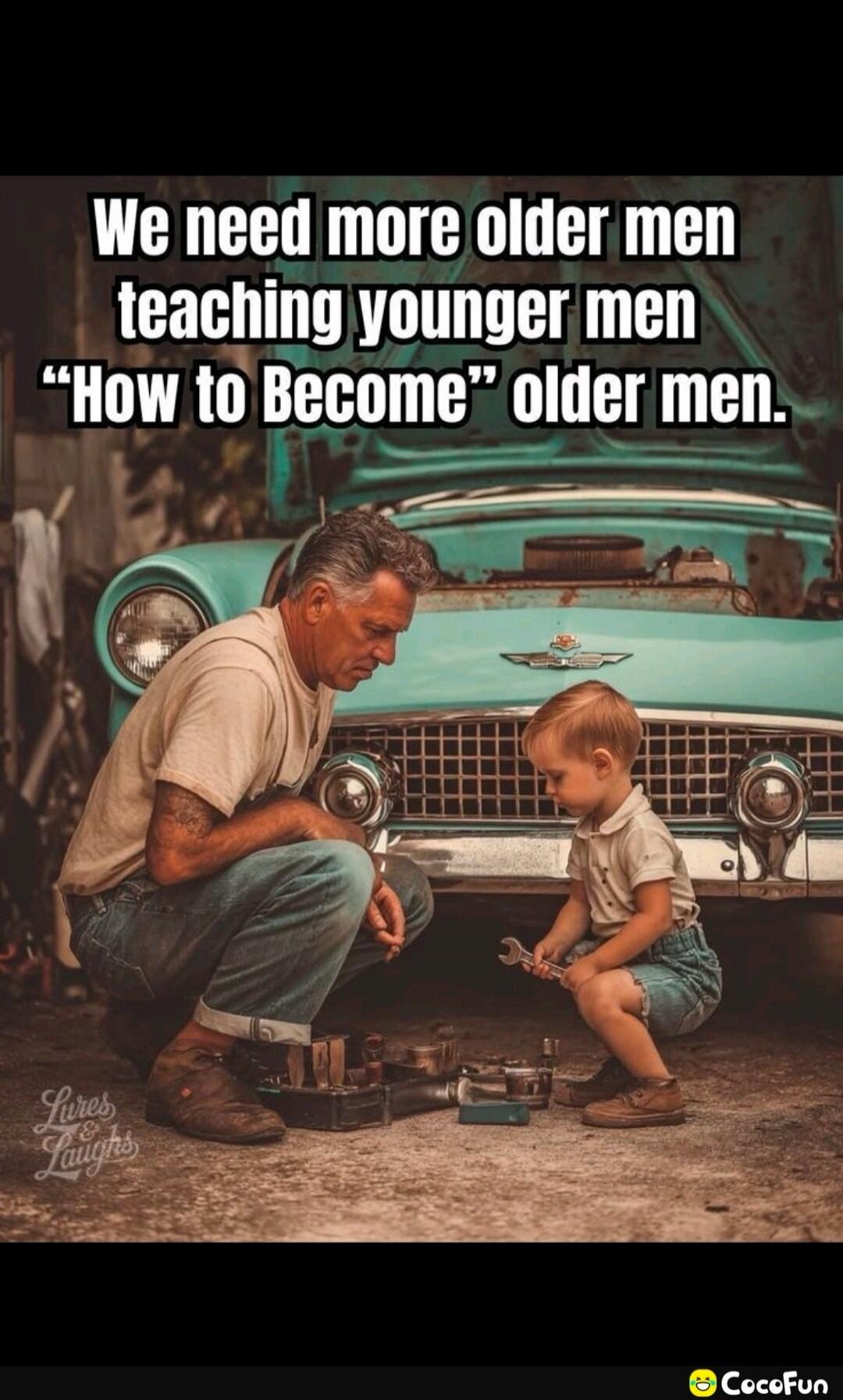 We need more older men teaching younger men 