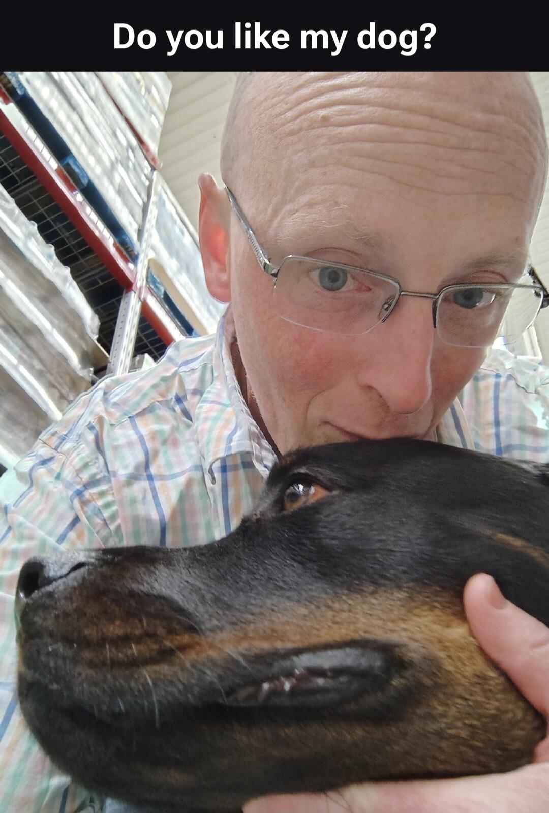 Do you like my dog?