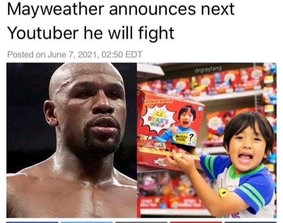 Mayweather announces next Youtuber he will fight