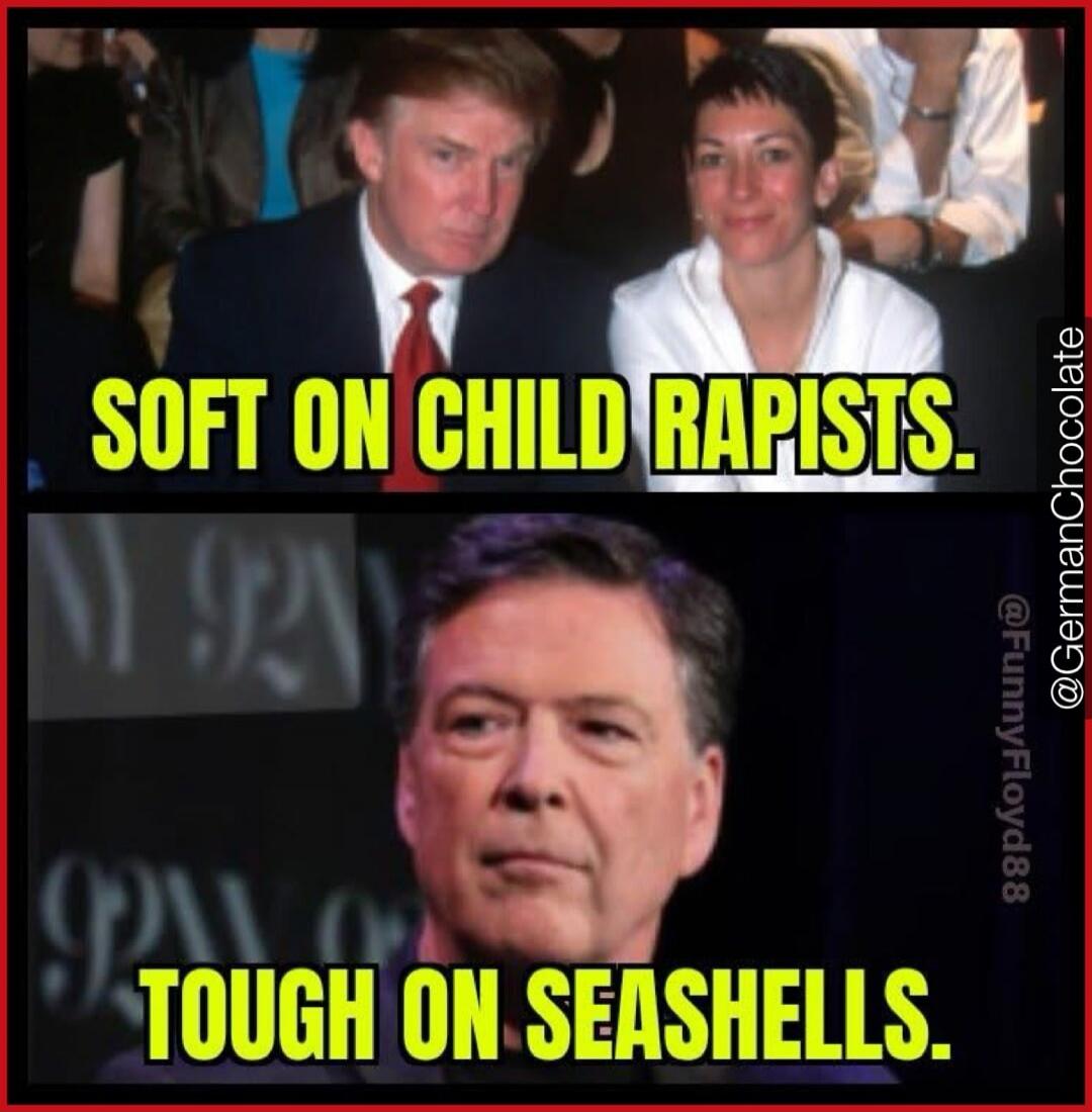 SOFT ON CHILD RAPISTS. TOUGH ON SEASHELLS.
