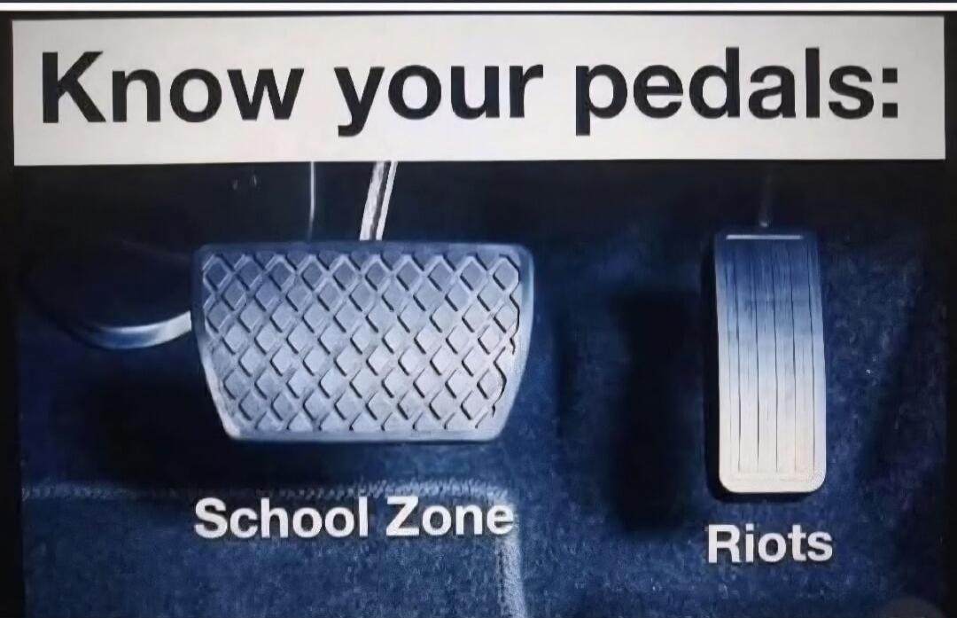 Know your pedals: School Zone Riots