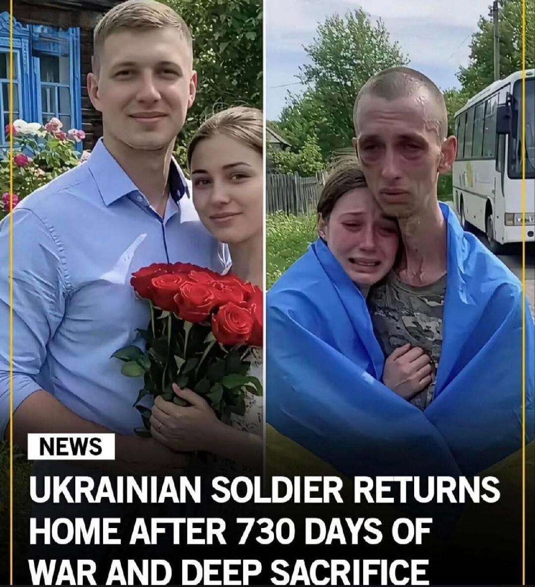 NEWS: UKRAINIAN SOLDIER RETURNS HOME AFTER 730 DAYS OF WAR AND DEEP SACRIFICE