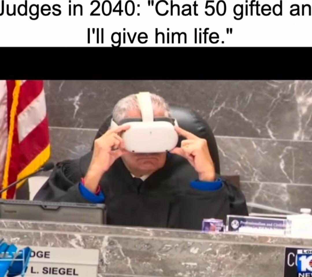 Judges In 2040 Chat 50 gitted an Il give him life GE A L SIEGEL L