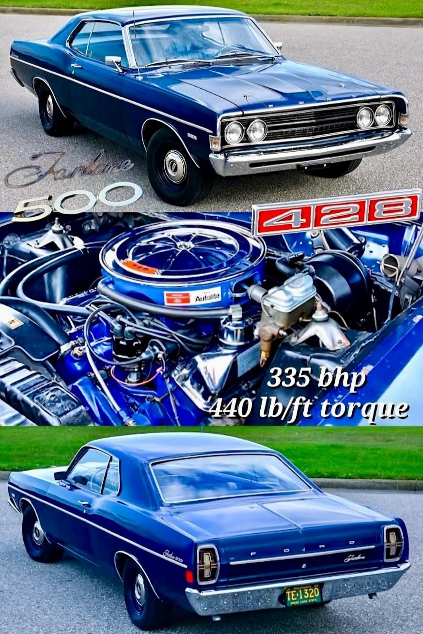 Fairlane 500 428 335 bhp 440 lb/ft torque