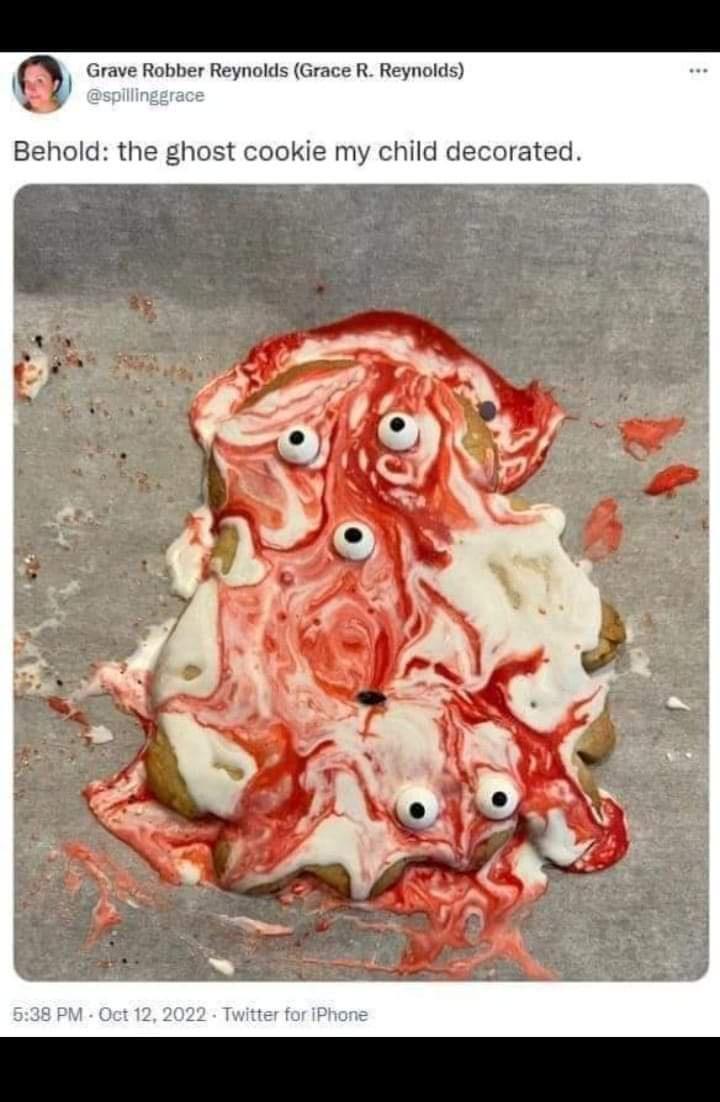 the ghost cookie my child decoratec