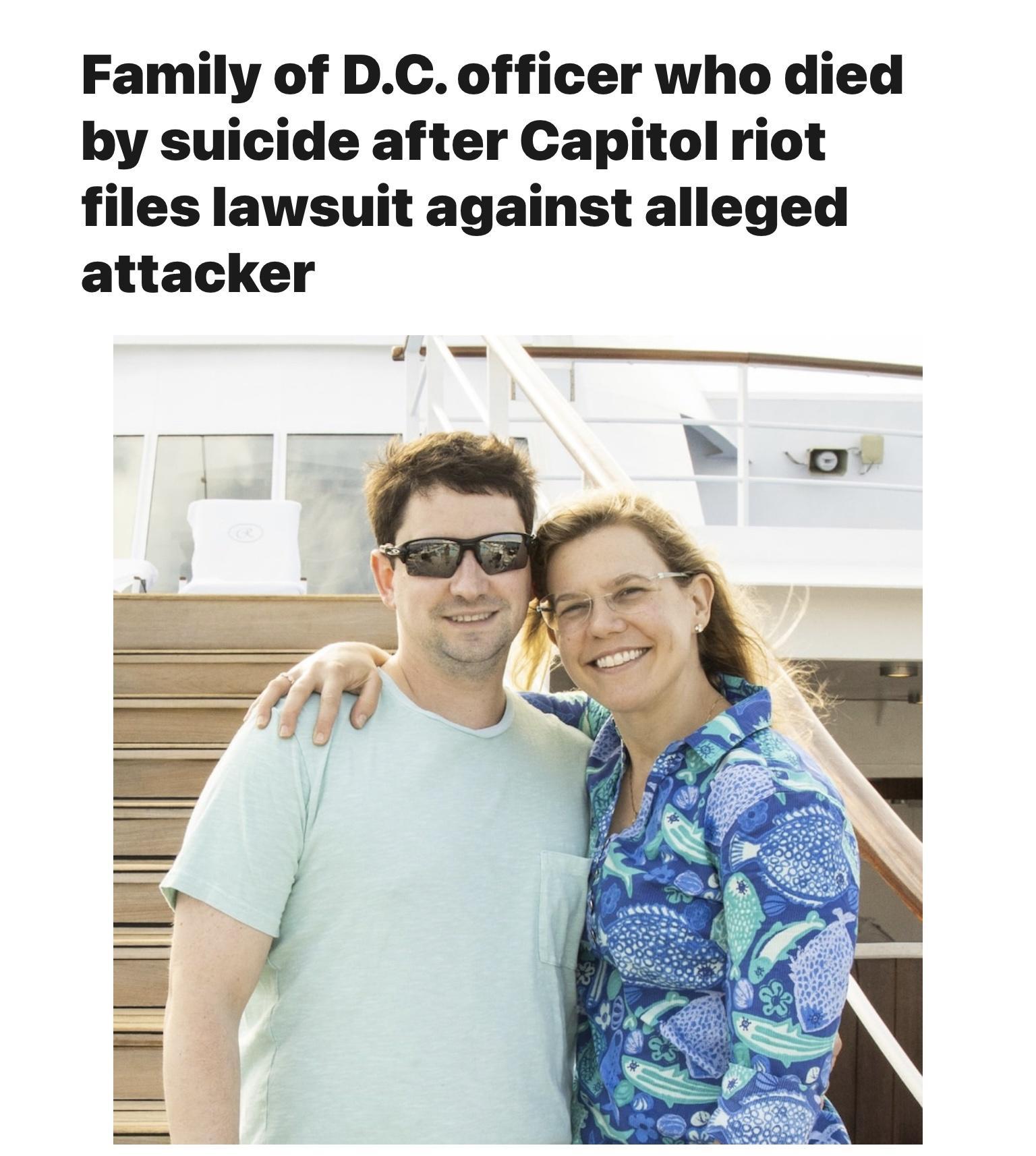 Family of DC officer who died by suicide after Capitol riot files lawsuit against alleged attacker