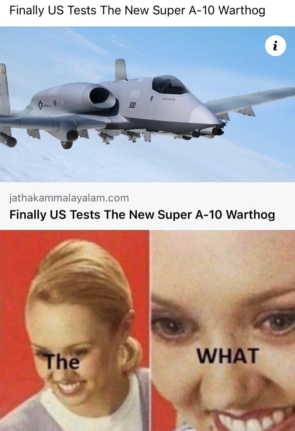 Finally US Tests The New Super A 10 Warthog jathakammalayalamcom Finally US Tests The New Super A 10 Warthog