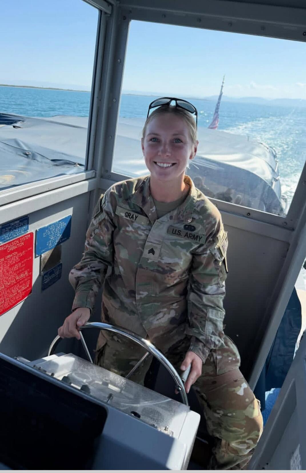 GRAY U.S. ARMY CAUTION PROPULSION SYSTEM