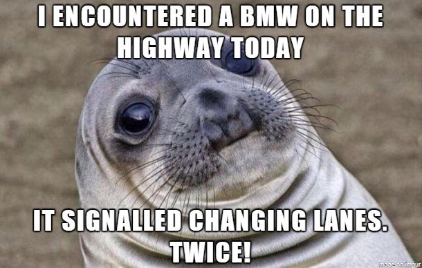 IENCOUNTERED A BMW ON THE _HIGHWAY Tllg