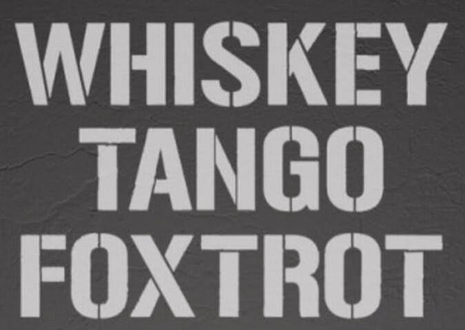 WHISKEY
TANGO
FOX
TROT