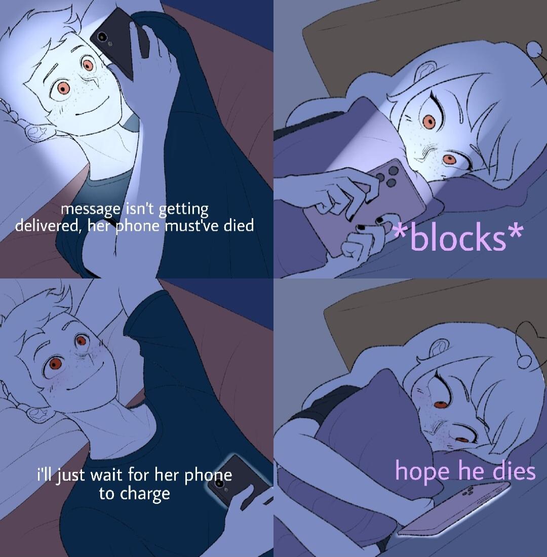 FJust wait for her phofie to charge