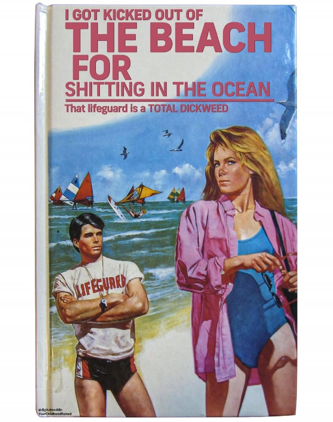 I GOT KICKED OUT OF THE BEACH FOR SHITTING IN THE OCEAN That lifeguard is a TOTAL DICKWEED