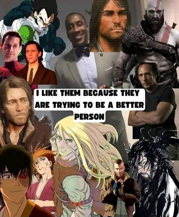 I LIKE THEM BECAUSE THEY ARE TRYING TO BE A BETTER PERSON