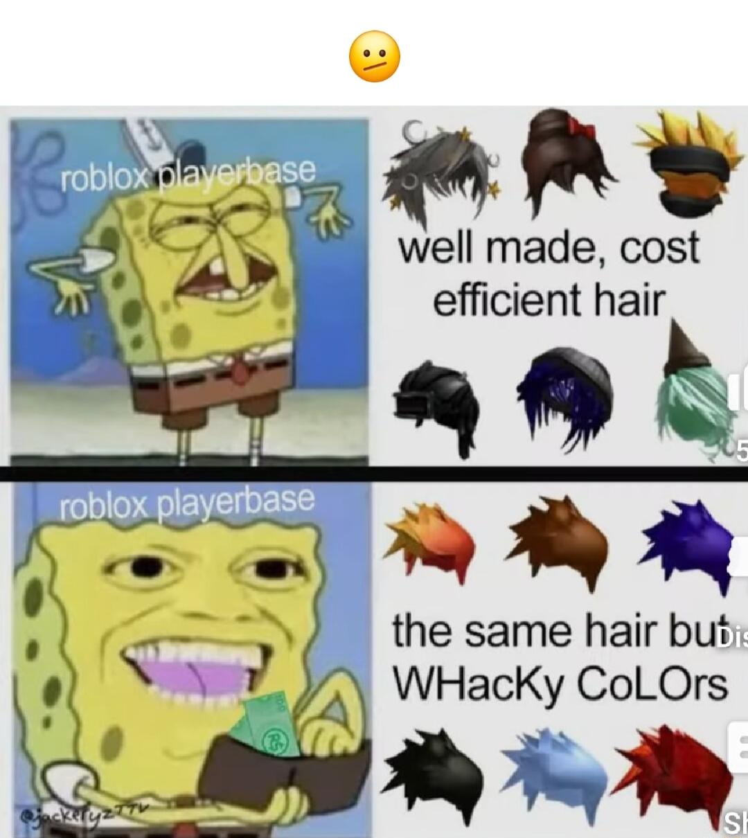well made cost efficient hair the same hair but WHacKy ColLOrs A Wy