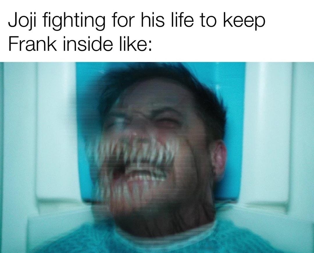Jaji fighting for his life to keep Frank inside like