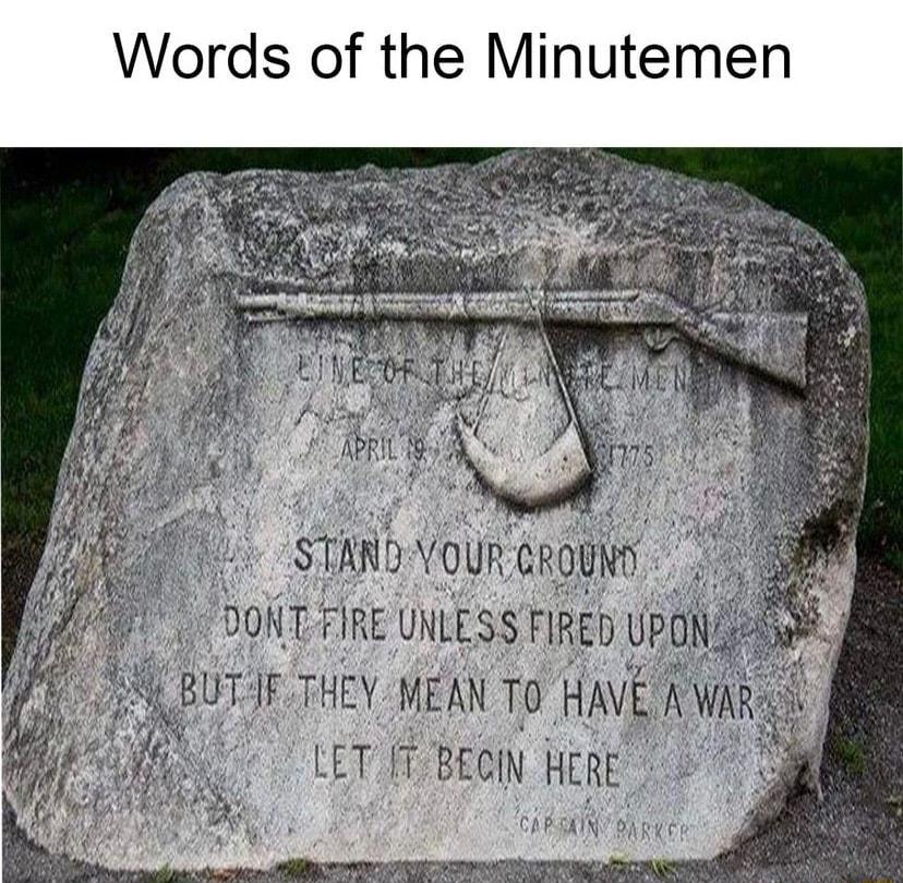 Words of the Minutemen