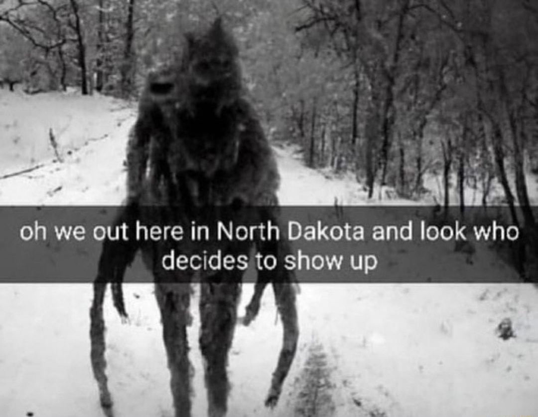 oh we out here in North Dakota and look who decides to show up LYWL