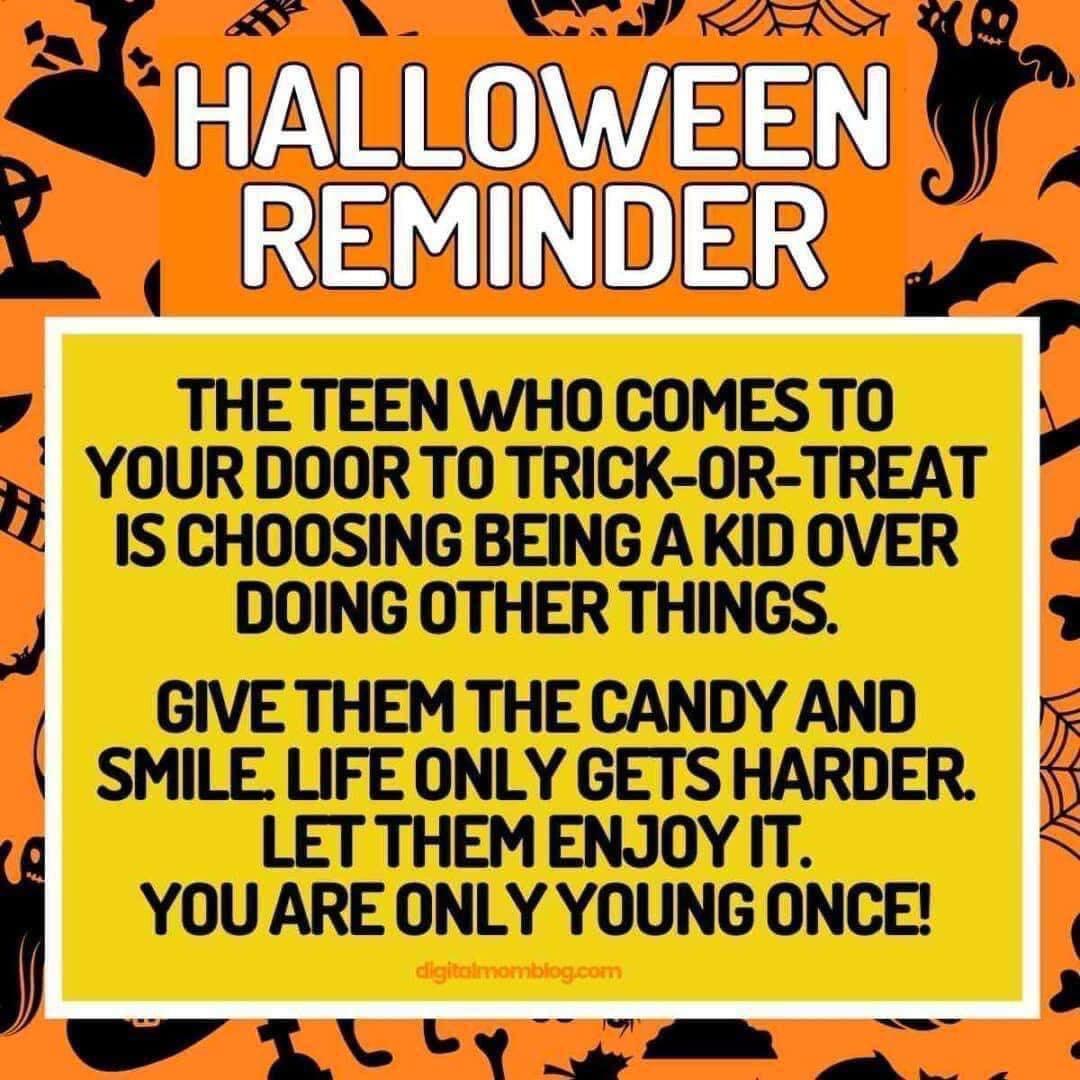 HALLOWEEN REMINDER
