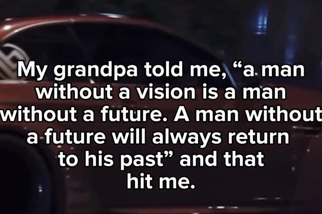 4 A RULAICh LRGNy SR N G E without a vision is a man without a future A man without ER T AW IETWER Y T to his past and that hit me