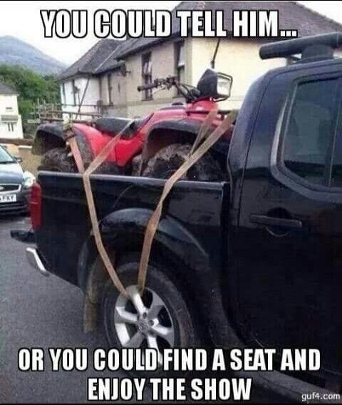 YOU COULD TELL HIM... OR YOU COULD FIND A SEAT AND ENJOY THE SHOW