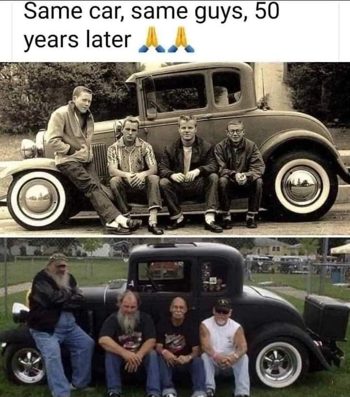 Same car same guys 50 years later J_