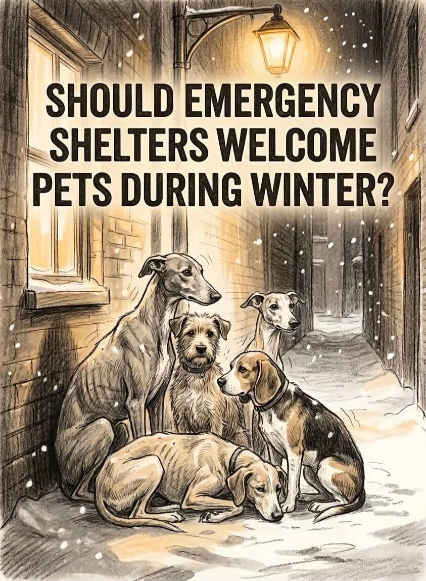 SHOULD EMERGENCY SHELTERS WELCOME PETS DURING WINTER?