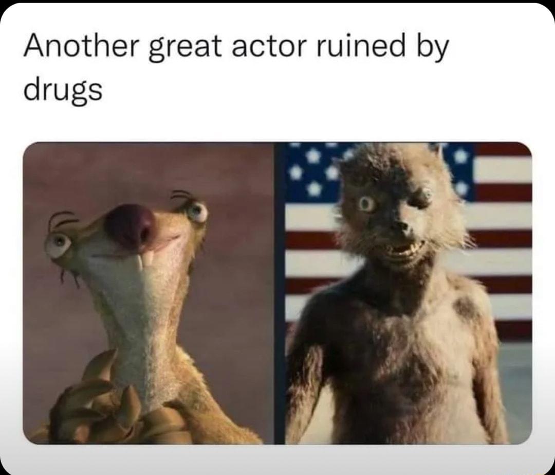 Another great actor ruined by drugs