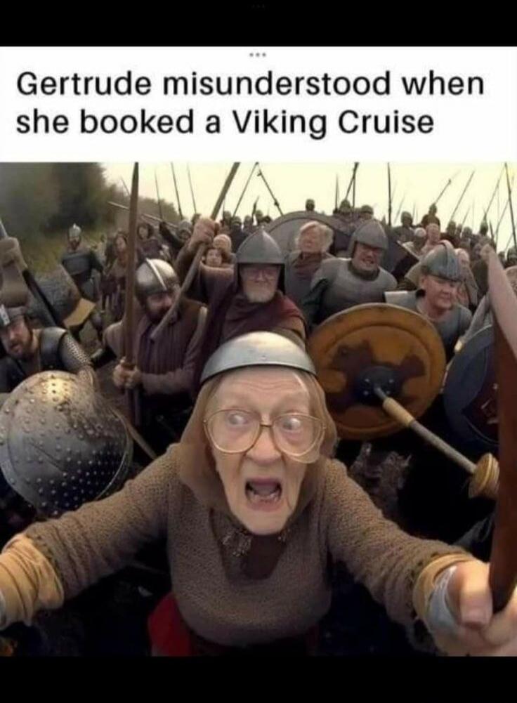 Gertrude misunderstood when she booked a Viking Cruise