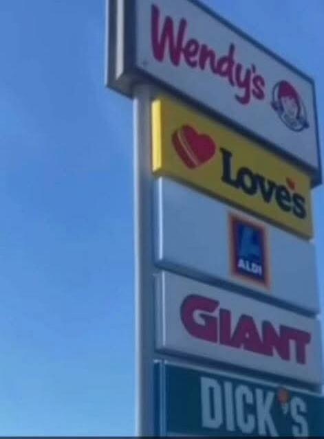 Wendy's Love's ALDI GIANT DICK'S