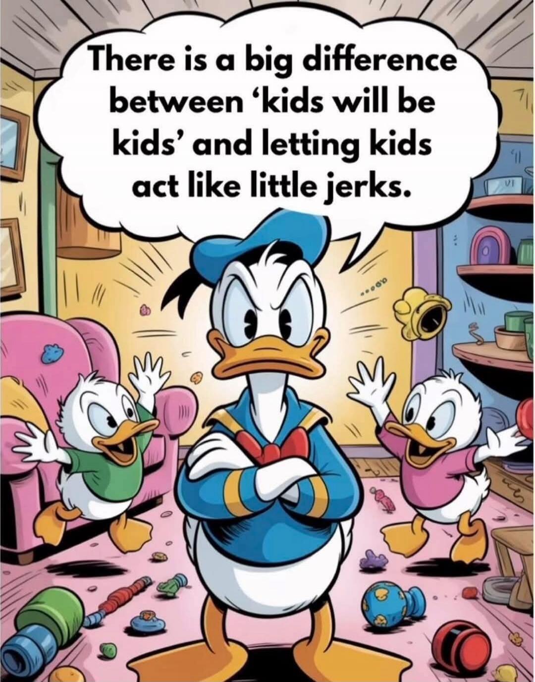 There is a big difference between 'kids will be kids' and letting kids act like little jerks.