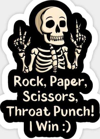 Rock, Paper, Scissors, Throat Punch! (I Win :)