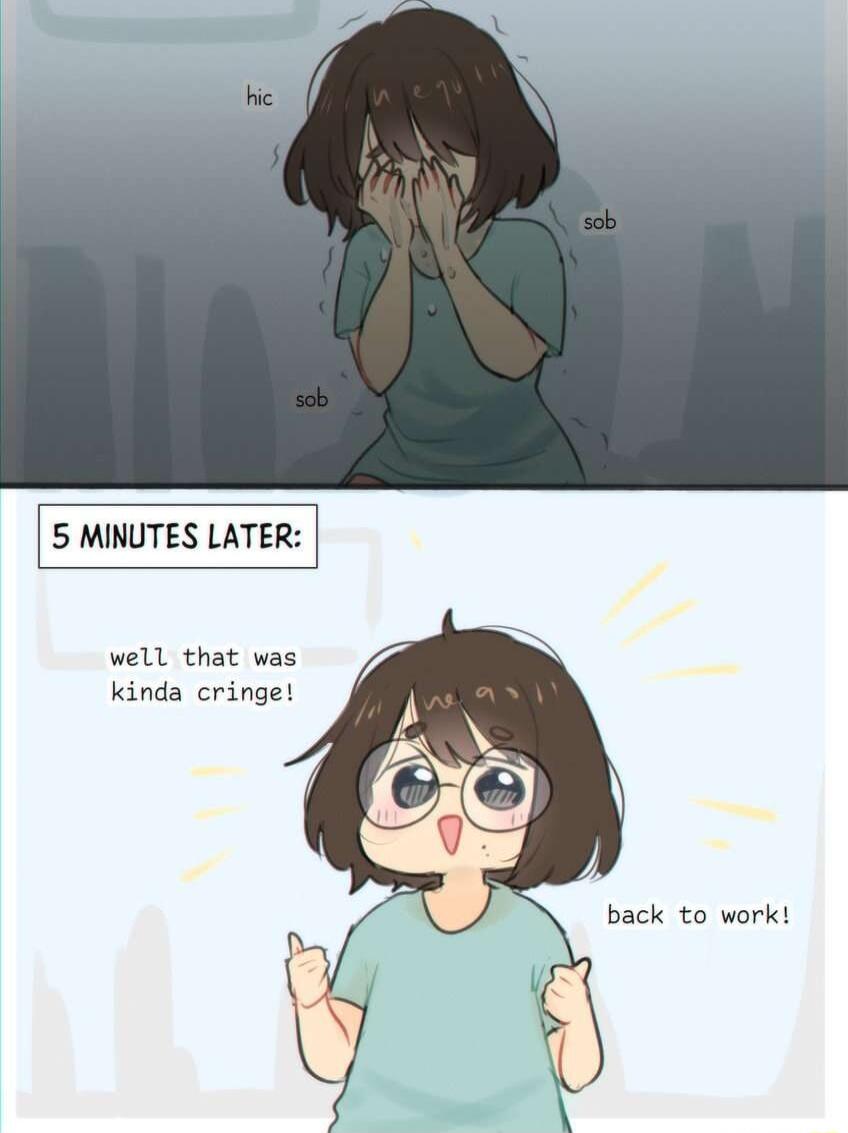 5 MINUTES LATE well that was kinda cringe back to work