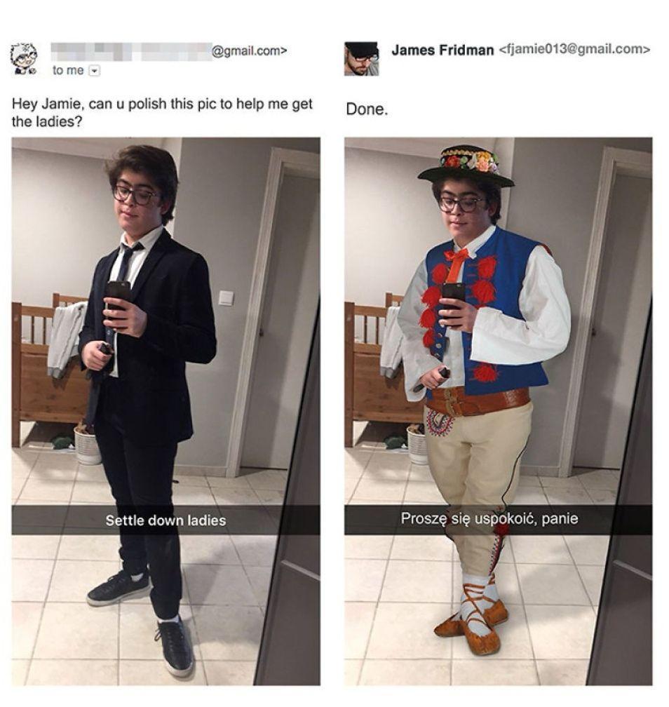 gmailcom James Fridman fjamie013gmailcom Hey Jamie can u polish this pic to help me get Done the ladies Prosze sig uspokoic panie