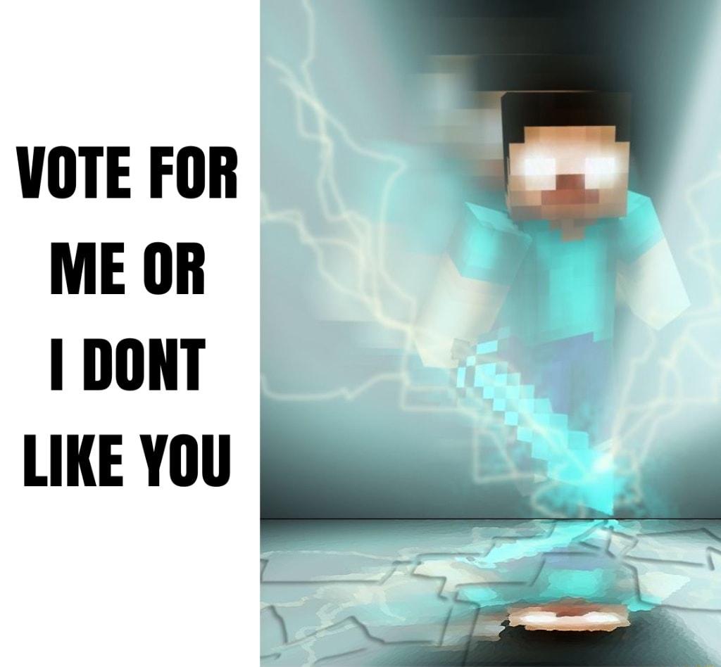 VOTE FOR ME OR DONT LIKE YoU N E