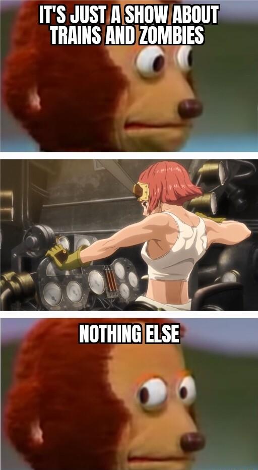 ITS JUSTASHOWABOUT TRAINS ANDZOMBIES re