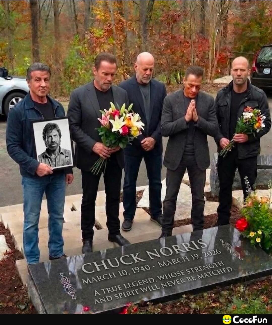 CHUCK NORRIS MARCH 10, 1940 - MARCH 19, 2026 A TRUE LEGEND, WHOSE STRENGTH AND SPIRIT WILL NEVER BE MATCHED.