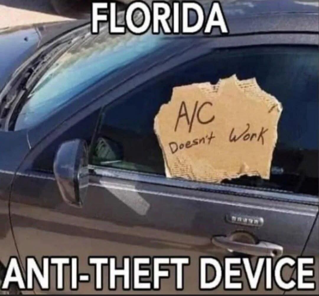 FLORIDA A/C Doesn't Work ANTI-THEFT DEVICE