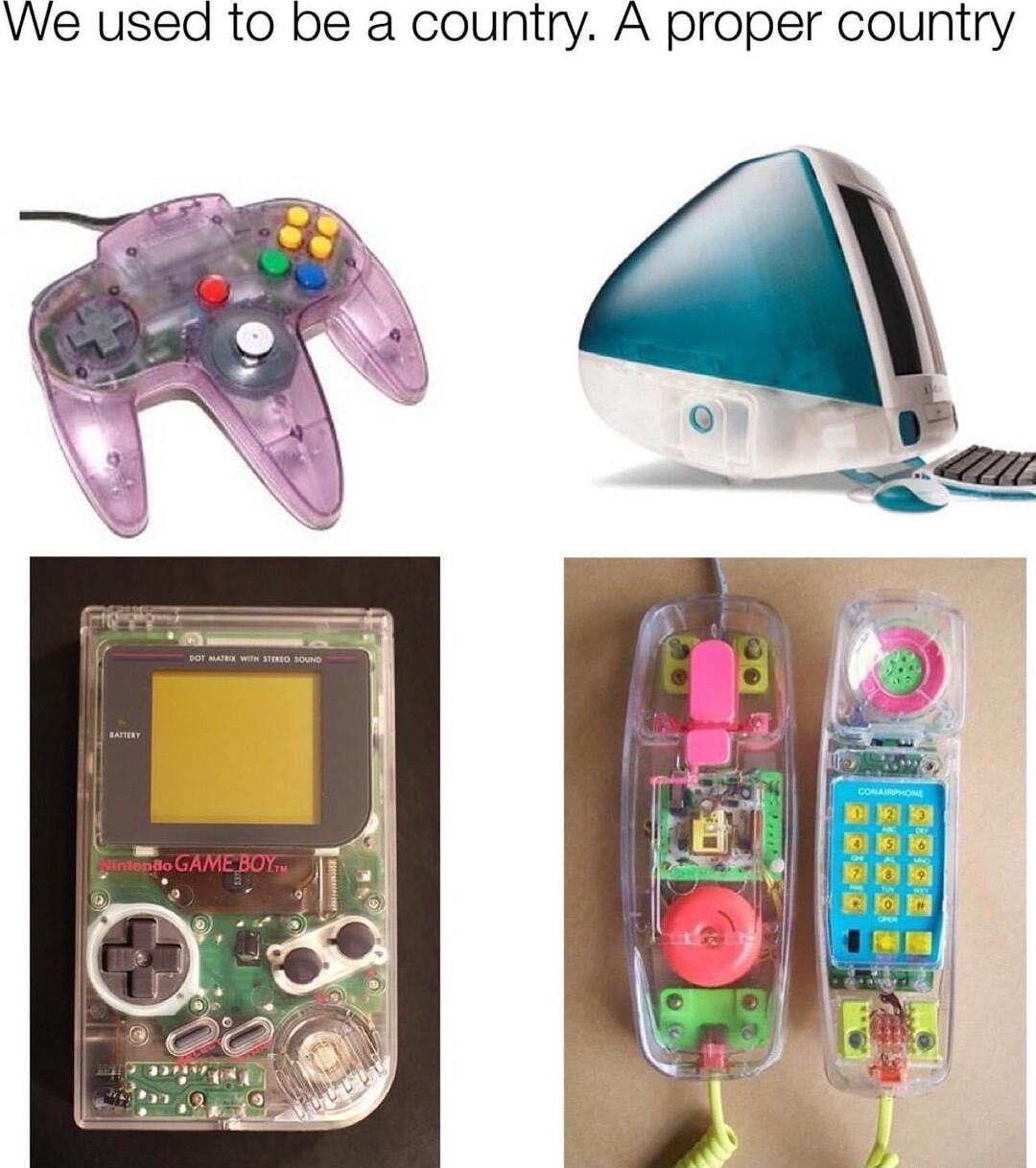 We used to be a country A proper country