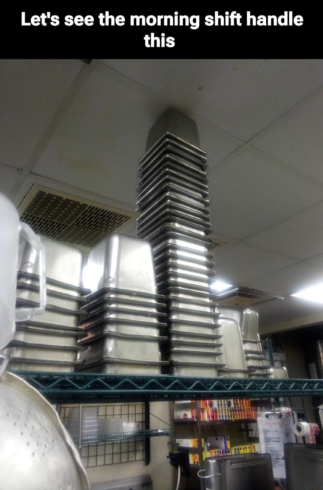 Let's see the morning shift handle this